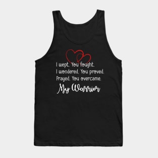 Congenital Heart Defect Warrior CHD Awareness Tank Top